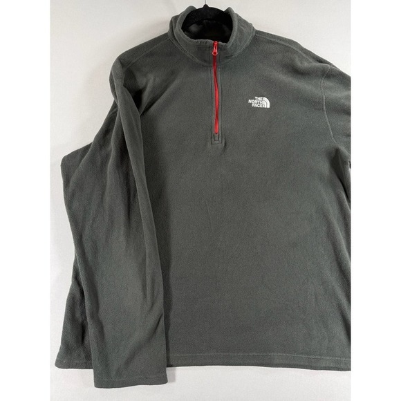 The North Face Other - The North Face Jacket Men's Gray Fleece 1/4 Quarter Zip Pullover Sweatshirt Hiki